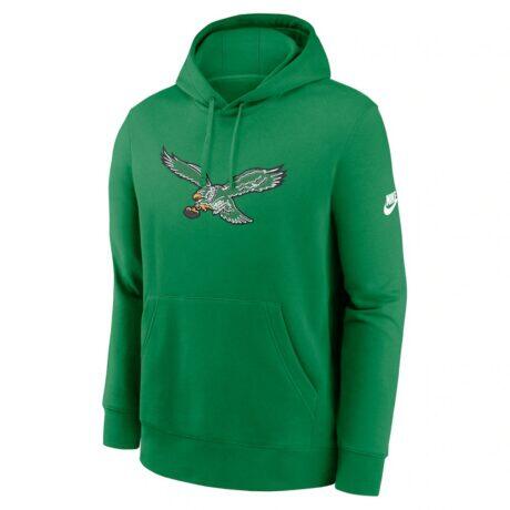 Philadelphia Eagles Nike Club Fleece Pullover Hoodie - - Alt1