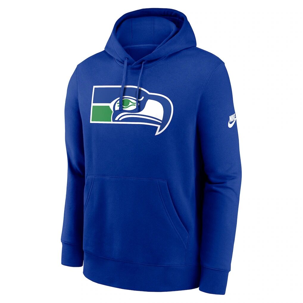 Seattle Seahawks Nike Club Fleece Pullover Hoodie - Royal