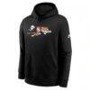 Cincinnati Bengals Nike Club Fleece Pullover Hoodie - Black - Side View