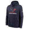 Houston Texans Nike Best Season Rewind Club Pullover Hoodie - Navy - Side View