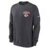Kansas City Chiefs Nike Primetime Club Fleece Pullover Sweatshirt - Anthracite - Alt1