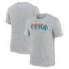 Miami Dolphins Nike Long Pass Tri-Blend T-Shirt - - Front View