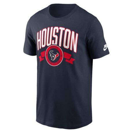 Houston Texans Nike Rewind Front and Back Hit Essential T-Shirt - Navy - Alt1