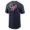 Houston Texans Nike Rewind Front and Back Hit Essential T-Shirt - Navy - Alt2