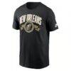 New Orleans Saints Nike Rewind Front and Back Hit Essential T-Shirt - Black - Alt1