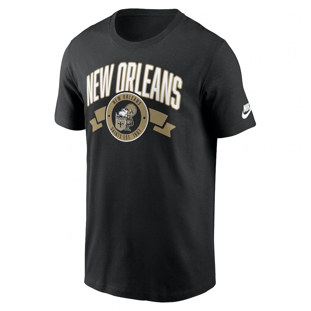 New Orleans Saints Nike Rewind Front and Back Hit Essential T-Shirt
