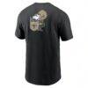 New Orleans Saints Nike Rewind Front and Back Hit Essential T-Shirt - Black - Alt2