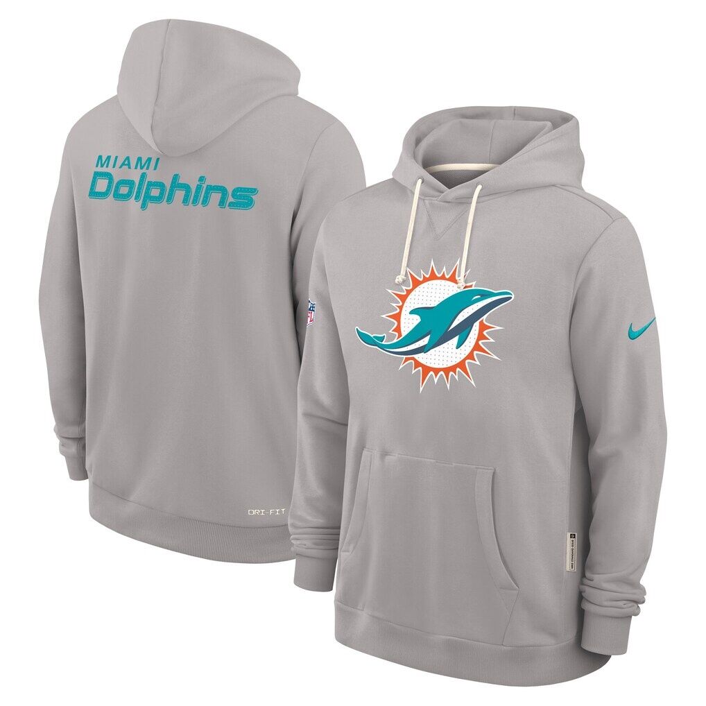 Miami Dolphins Nike Sideline Standard Issue Initial Home Dri-FIT Hoodie