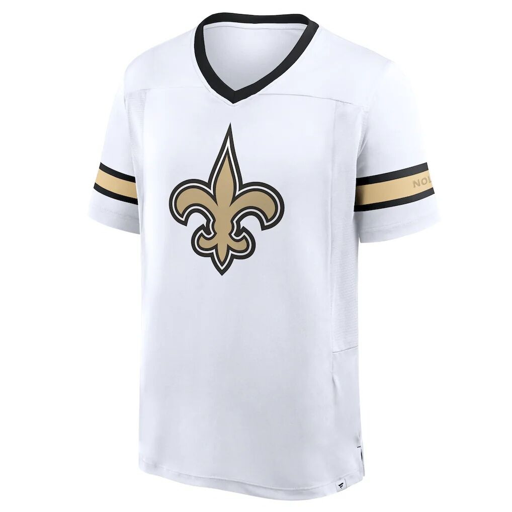 New Orleans Saints Fashion7 Redzone Hashmark V-Neck T-Shirt
