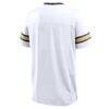 New Orleans Saints Fashion7 Redzone Hashmark V-Neck T-Shirt - White - Alt2