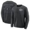 Kansas City Chiefs Fashion7 Deep Route Pullover Sweatshirt - Black - Front View