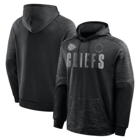 Kansas City Chiefs Fashion7 Chip Shot Pullover Hoodie - Black - Front View