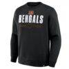 Cincinnati Bengals Fanatics Direct Handoff Legacy Pullover Sweatshirt - Black - Front View