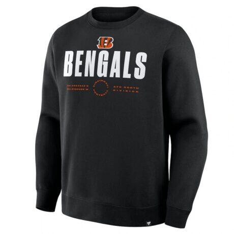 Cincinnati Bengals Fanatics Direct Handoff Legacy Pullover Sweatshirt - Black - Front View