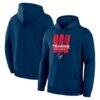 Houston Texans Fashion7 Right Tackle Legacy Pullover Hoodie - Navy - Front View