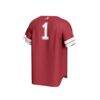 #1 Alabama Crimson Tide GameDay Greats Unisex Lightweight Collegiate Baseball Fashion Jersey - Crimson - Detail View