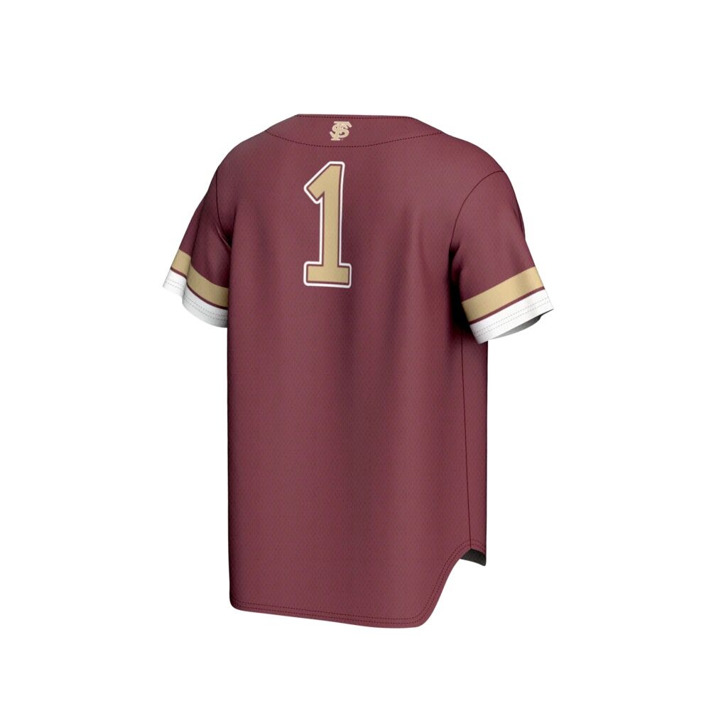 #1 Florida State Seminoles GameDay Greats Unisex Lightweight Collegiate Baseball Fashion Jersey - Garnet