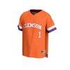 #1 Clemson Tigers GameDay Greats Unisex Lightweight Collegiate Baseball Fashion Jersey - Orange - Side View