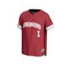 #1 Arkansas Razorbacks GameDay Greats Unisex Lightweight Collegiate Baseball Fashion Jersey - - Side View