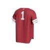 #1 Alabama Crimson Tide GameDay Greats Youth Lightweight Collegiate Baseball Fashion Jersey - Crimson - Detail View