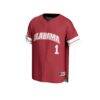 #1 Alabama Crimson Tide GameDay Greats Youth Lightweight Collegiate Baseball Fashion Jersey - Crimson - Side View