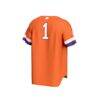 #1 Clemson Tigers GameDay Greats Youth Lightweight Collegiate Baseball Fashion Jersey - Orange - Detail View