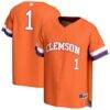 #1 Clemson Tigers GameDay Greats Youth Lightweight Collegiate Baseball Fashion Jersey - Orange - Front View