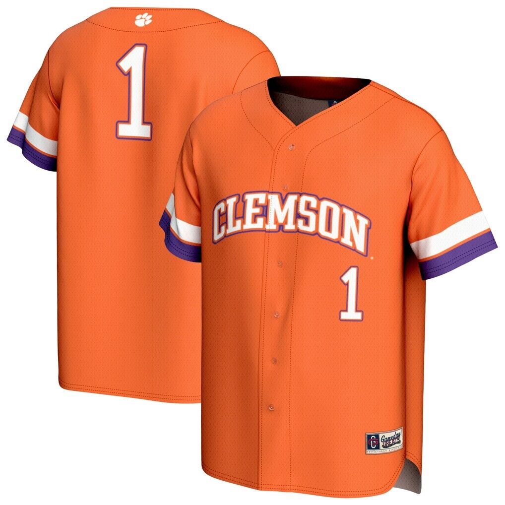#1 Clemson Tigers GameDay Greats Youth Lightweight Collegiate Baseball Fashion Jersey