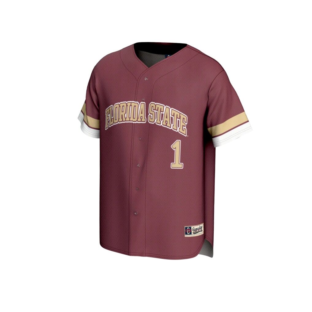#1 Florida State Seminoles GameDay Greats Youth Lightweight Collegiate Baseball Fashion Jersey - Garnet