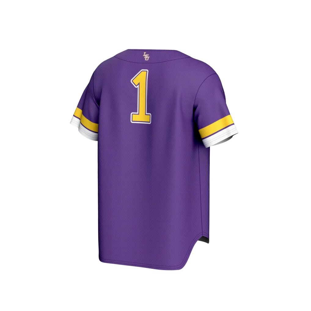 #1 LSU Tigers GameDay Greats Youth Lightweight Collegiate Baseball Fashion Jersey