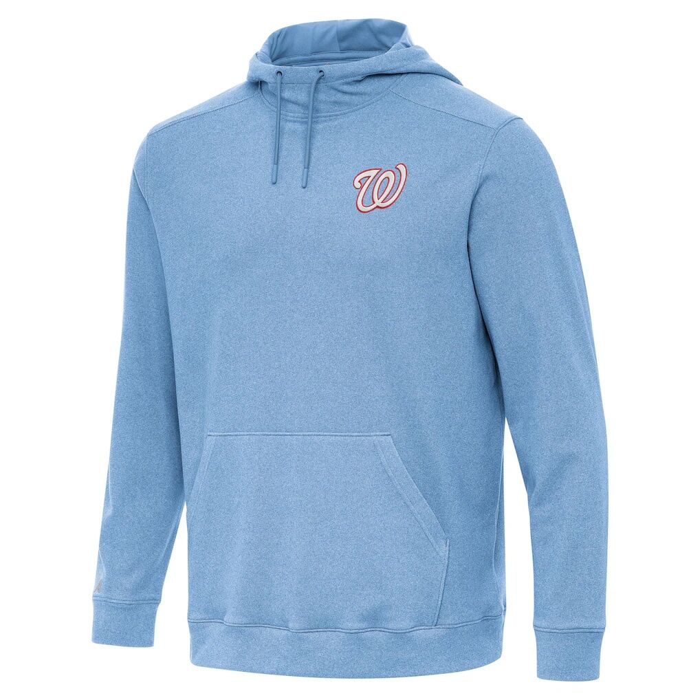 Washington Nationals Antigua Cloud Pullover Hoodie – Heather Powder Blue