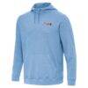 Atlanta Braves Antigua Cloud Pullover Hoodie - - Back View