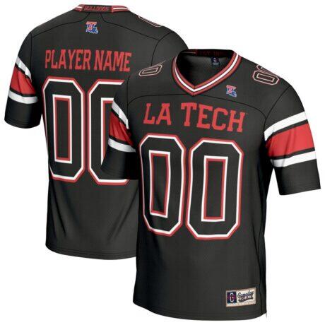 Louisiana Tech Bulldogs GameDay Greats Youth NIL Football Fashion Jersey - Black - Front View