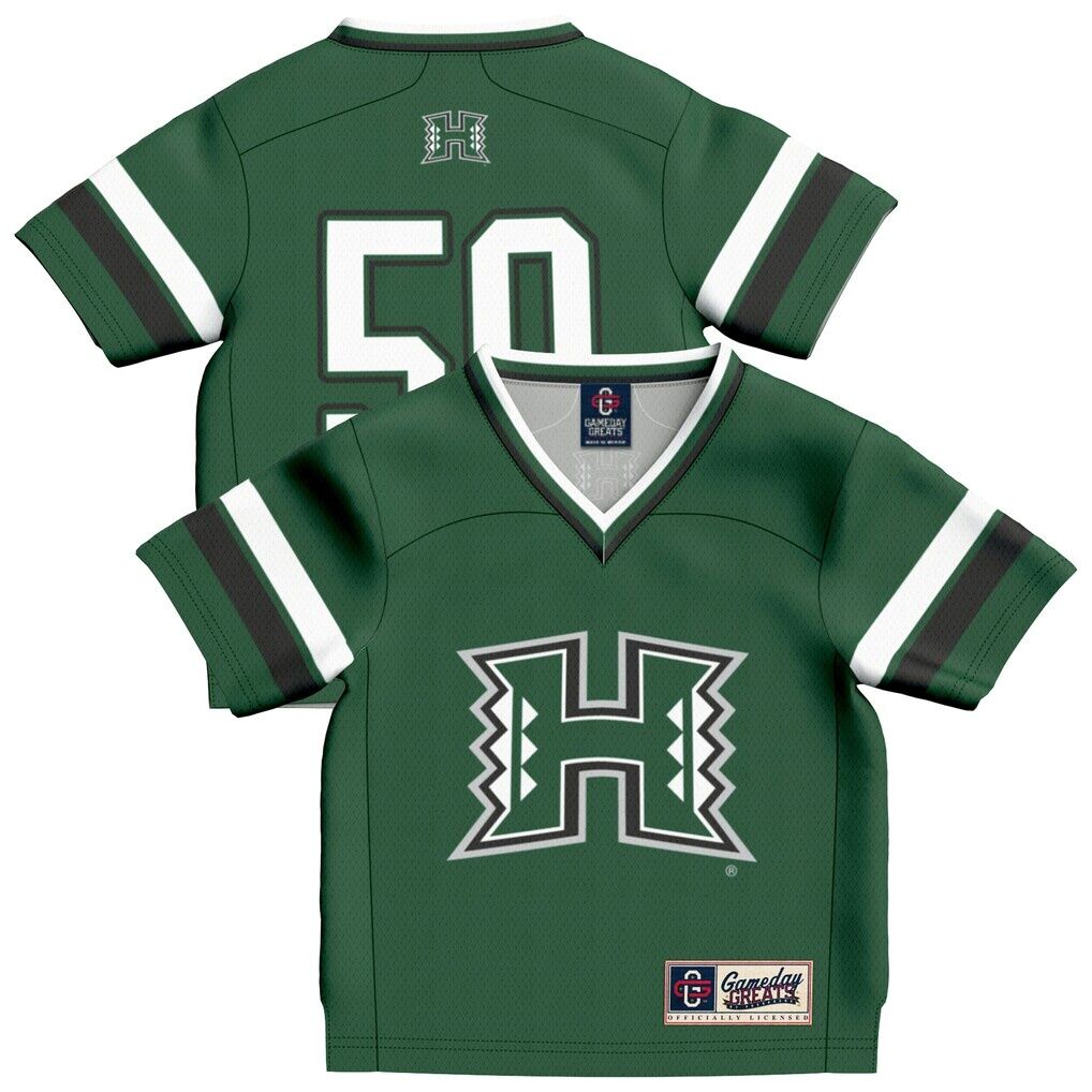 #50 Hawaii Rainbow Warriors GameDay Greats Infant Lightweight Collegiate Football Fashion Jersey