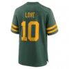 Jordan Love Green Bay Packers Nike Alternate Game Jersey - Green - Detail View