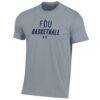 Fairleigh Dickinson Knights Under Armour Basketball Performance T-Shirt - Gray - Side View