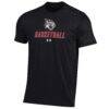 Davidson Wildcats Under Armour Basketball Performance T-Shirt - Black - Side View