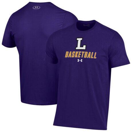Lipscomb Bisons Under Armour Basketball Performance T-Shirt - Purple - Front View