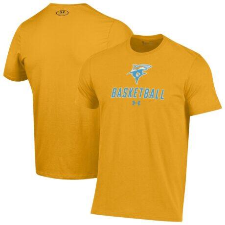 LIU Brooklyn Blackbirds Under Armour Basketball Performance T-Shirt - Yellow - Front View