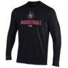 Austin Peay State Governors Under Armour Men's Basketball Performance Long Sleeve T-Shirt - Black - Side View