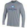 Houston Christian Huskies Under Armour Men's Basketball Performance Long Sleeve T-Shirt - Gray - Side View