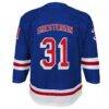 Igor Shesterkin New York Rangers Youth Home Premier Player Jersey - Blue - Detail View