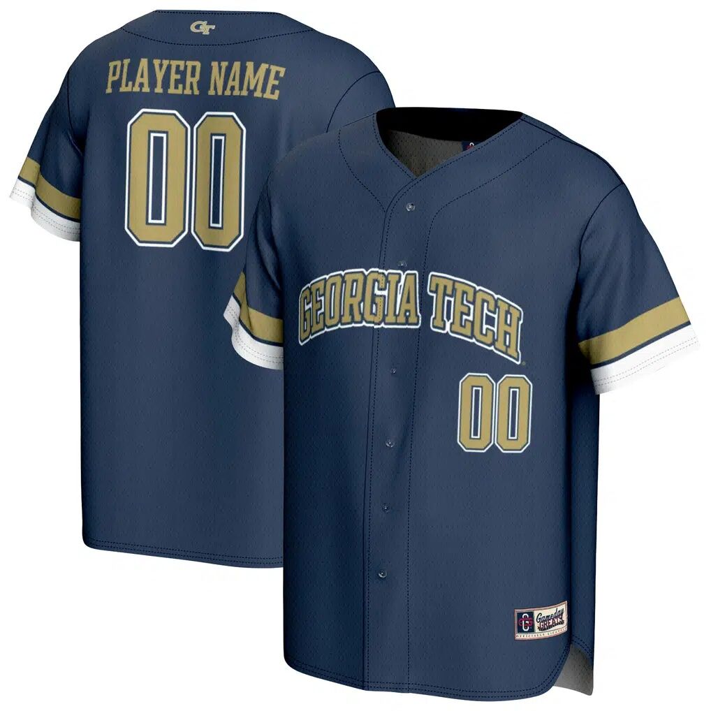 Georgia Tech Yellow Jackets GameDay Greats Unisex Baseball Fashion Jersey