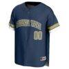 Georgia Tech Yellow Jackets GameDay Greats Unisex Baseball Fashion Jersey - Navy - Side View