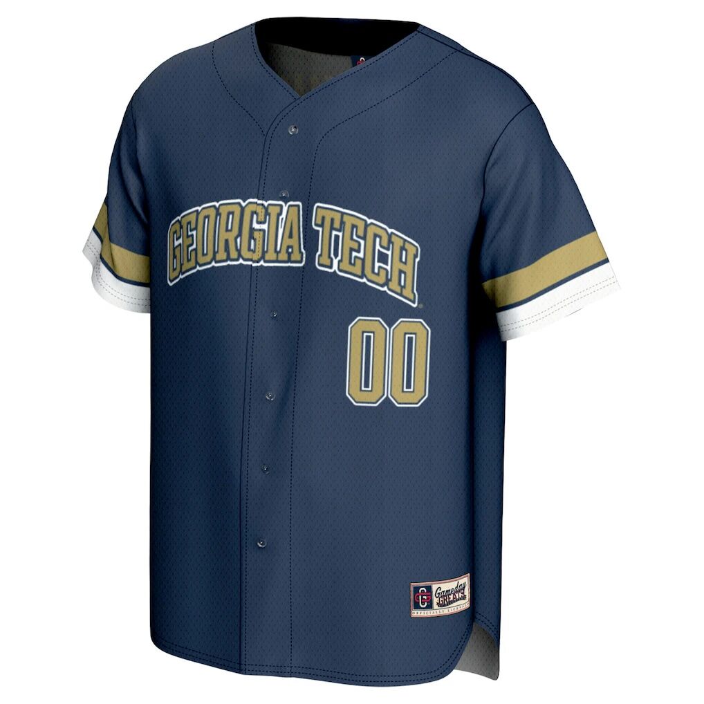 Georgia Tech Yellow Jackets GameDay Greats Unisex Baseball Fashion Jersey