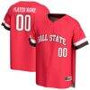 Ball State Cardinals GameDay Greats Youth Personalized Baseball Fashion Jersey - - Front View