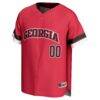 Georgia Bulldogs GameDay Greats Youth Personalized Baseball Fashion Jersey - Red - Side View