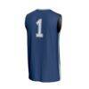 #1 Emory Eagles GameDay Greats Unisex Lightweight Collegiate Basketball Fashion Jersey - Blue - Detail View