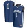 #1 Emory Eagles GameDay Greats Youth Lightweight Collegiate Basketball Fashion Jersey - Blue - Front View
