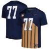 #77 Illinois Fighting Illini Nike Untouchable Replica Football Jersey - Navy - Front View